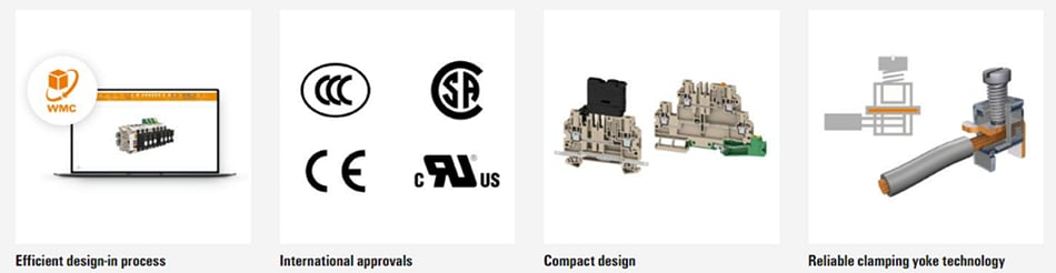Infographie - Weidmuller Borniers Klippon® Connect W2C et W2T
