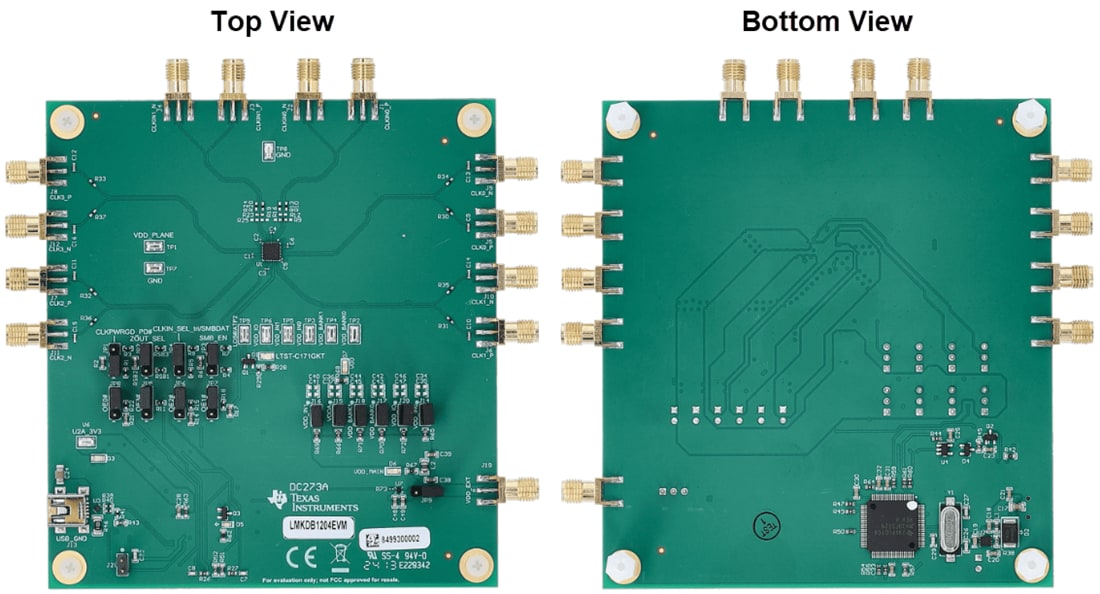Plan mécanique - Texas Instruments Module d'évaluation (EVM) LMKDB1204EVM