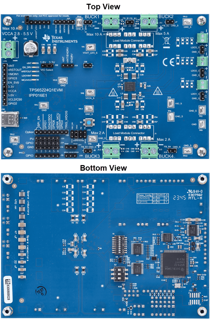 Plan mécanique - Texas Instruments Module d'évaluation (EVM) PMIC TPS65224Q1EVM