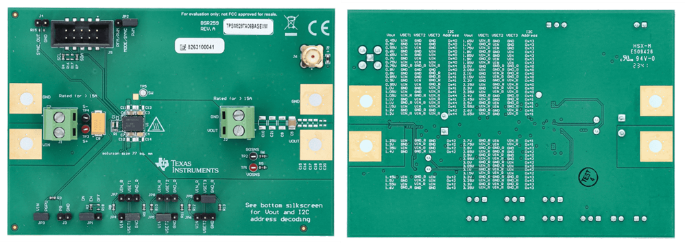 Circuit de localisation - Texas Instruments Modules d'évaluation TPSM8287AxxxxxEVM