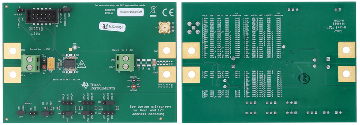 Circuit de localisation - Texas Instruments Modules d'évaluation TPSM8287AxxxxxEVM