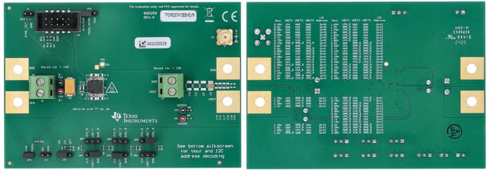 Circuit de localisation - Texas Instruments Modules d'évaluation TPSM8287AxxxxxEVM