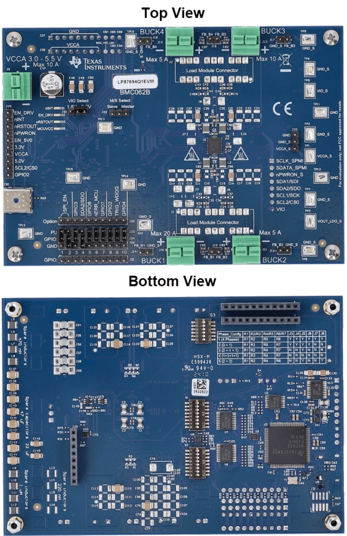 Plan mécanique - Texas Instruments Module d'évaluation (EVM) LP87694Q1EVM