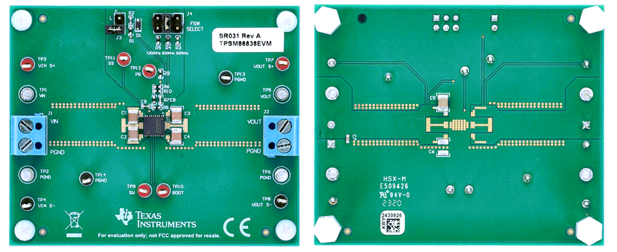 Texas Instruments Module d'évaluation TPSM86838EVM