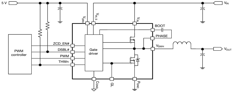Vishay Semiconductors Étage de puissance intégré SiC653A 50 A VRPower®