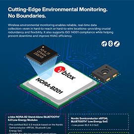 Infographie - u-blox Modules BLUETOOTH® 6 LE autonomes NORA-B2