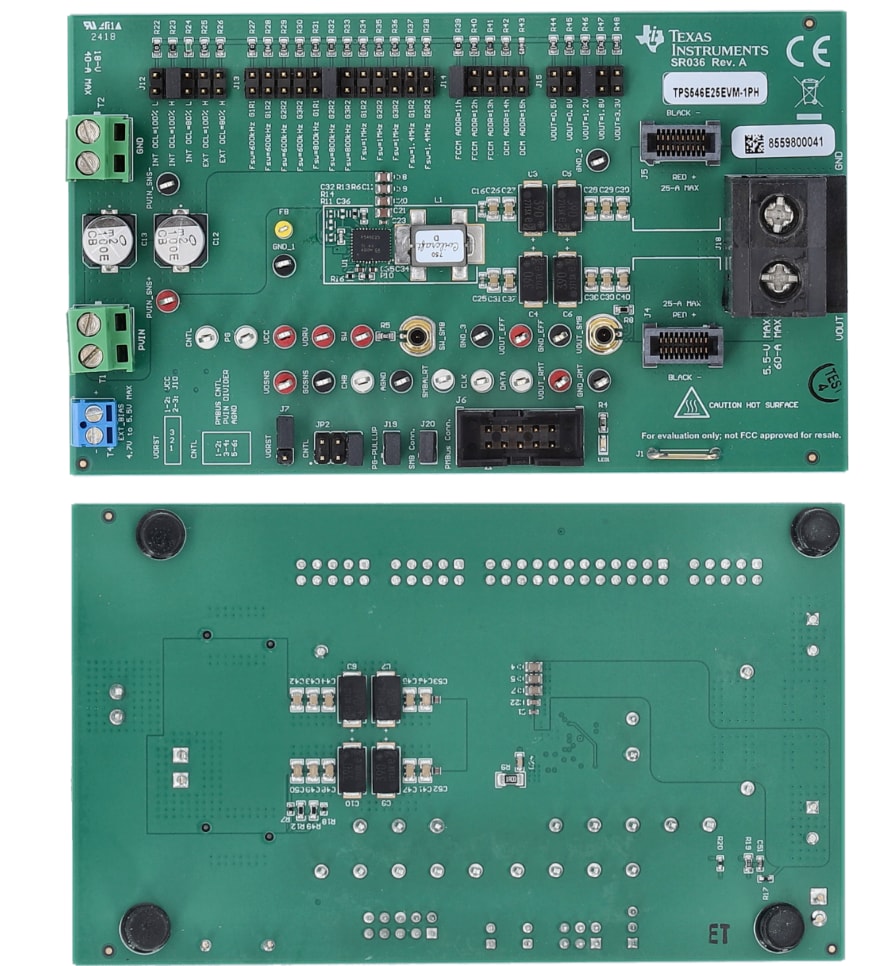 Texas Instruments Module d'évaluation TPS546E25EVM-1PH