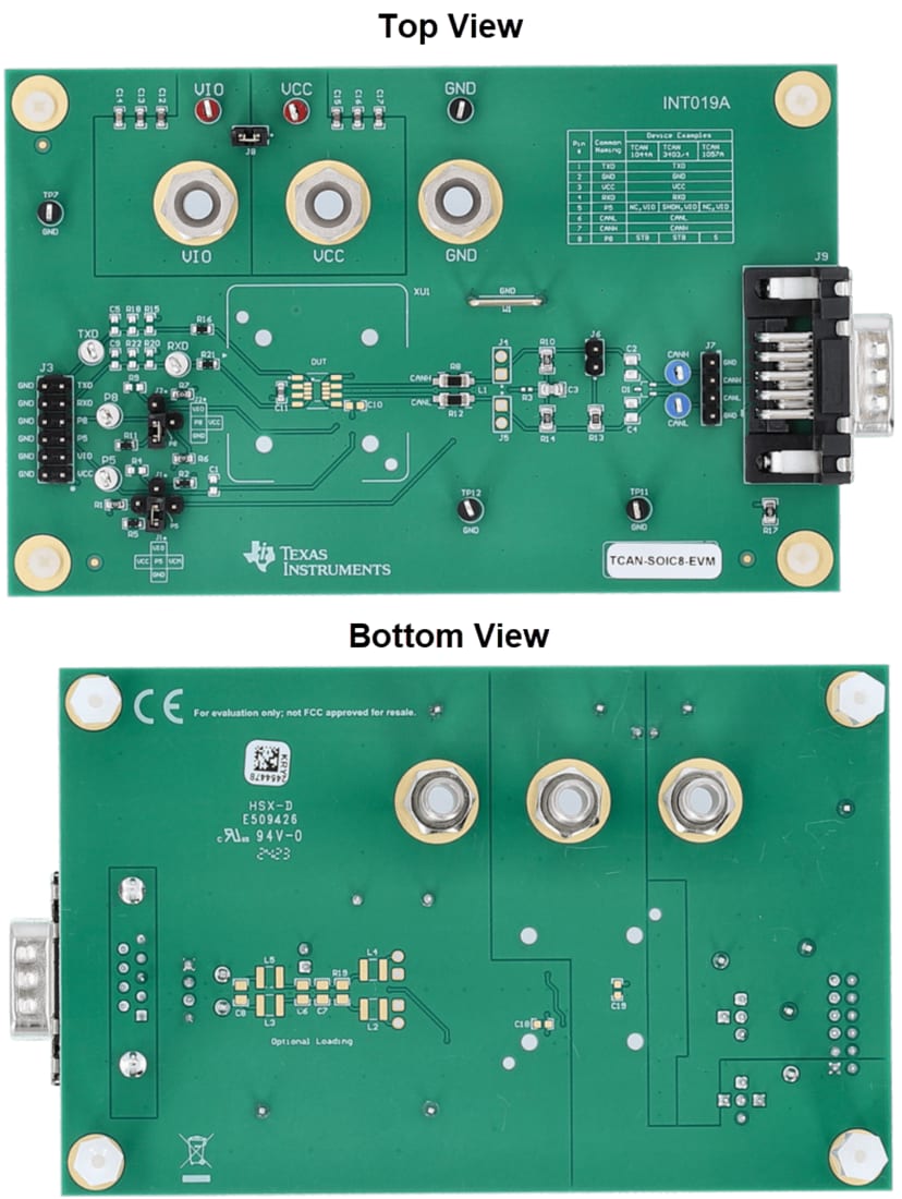 Plan mécanique - Texas Instruments Module d'évaluation (EVM) TCAN-SOIC8-EVM