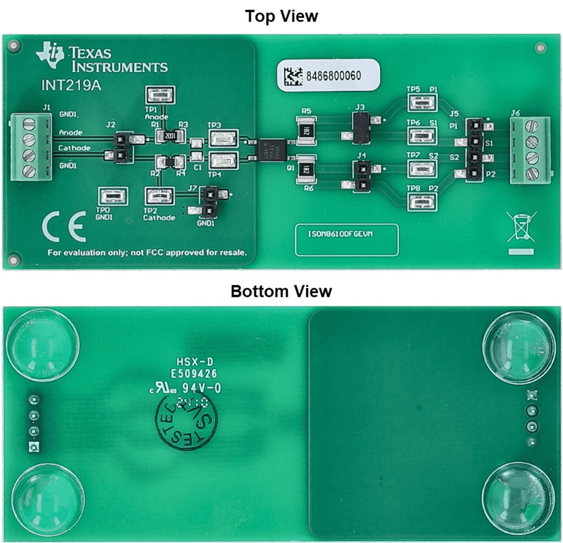 Plan mécanique - Texas Instruments ISOM8610DFGEVM Module d'évaluation d'optoémulateur