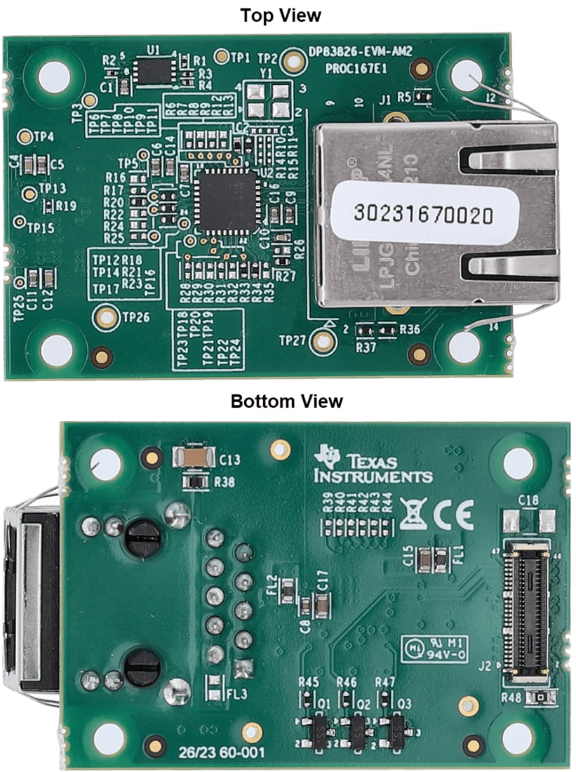 Plan mécanique - Texas Instruments Module d'évaluation (EVM) DP83826-EVM-AM2