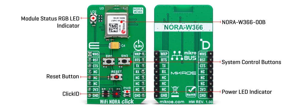 Mikroe Wi-Fi NORA Click