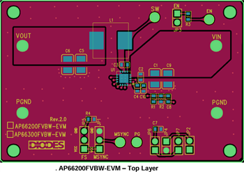 Diodes Incorporated Carte d'évaluation AP66200