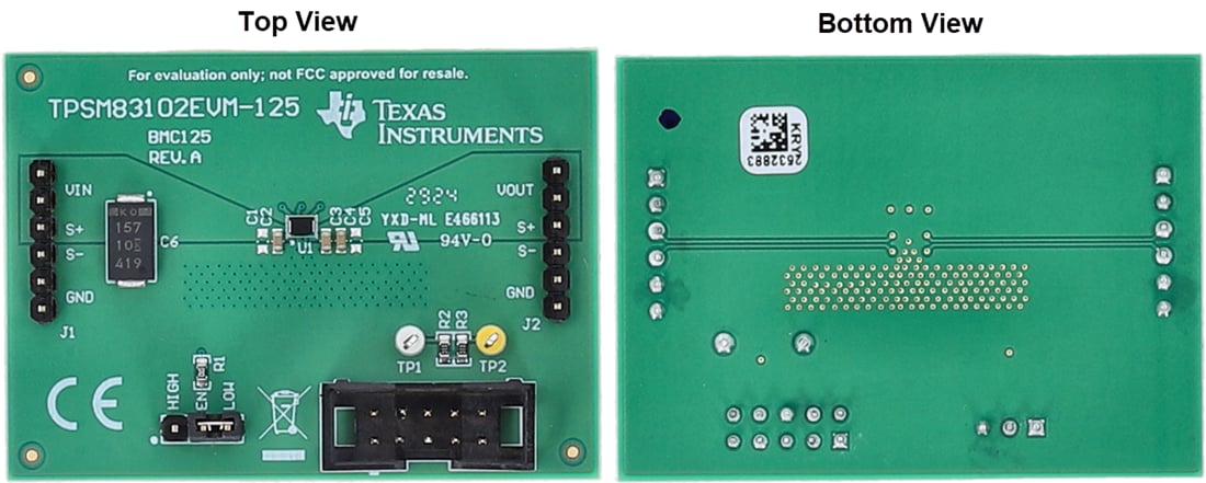 Plan mécanique - Texas Instruments Module d'évaluation (EVM) TPSM83102EVM-125