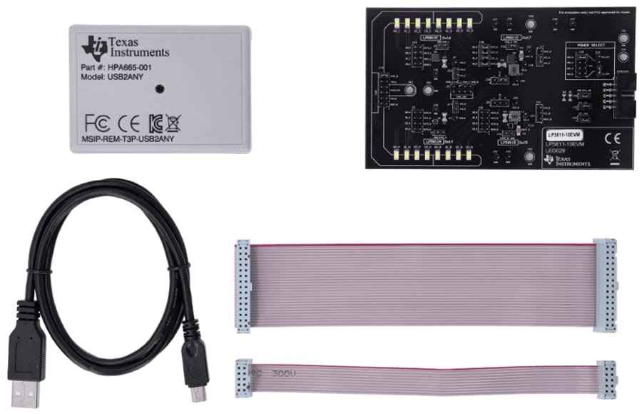 Graphique - Texas Instruments Module d'évaluation (EVM) de pilote LP5811-10EVM