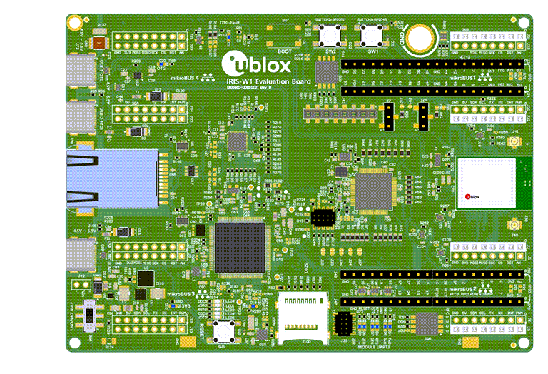 u-blox Kits d'évaluation EVK-IRIS-W10