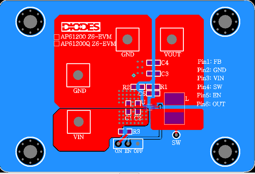 Diodes Incorporated Cartes d'évaluation AP6120x