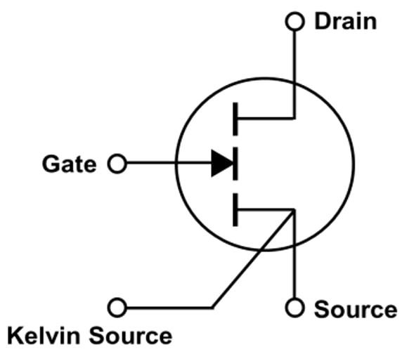 Schéma du circuit d'application - ROHM Semiconductor HEMT GaN GNP2x 650 V en mode d’amélioration
