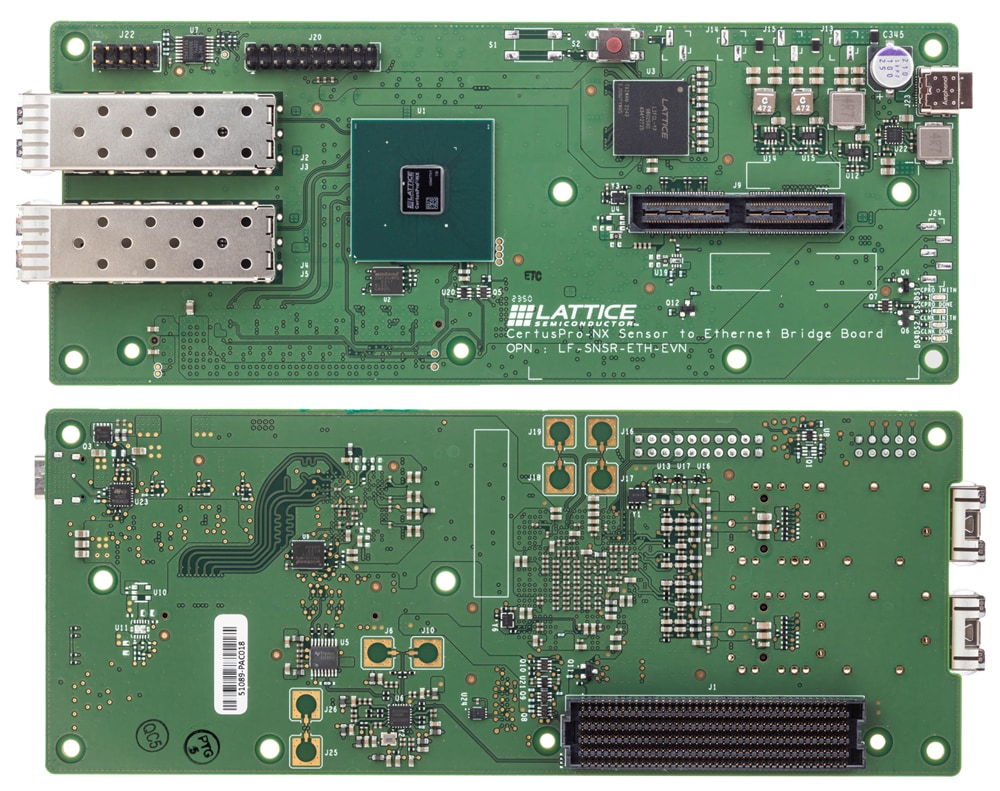 Lattice Semiconductor Carte de pont capteur-Ethernet CertusPro™-NX