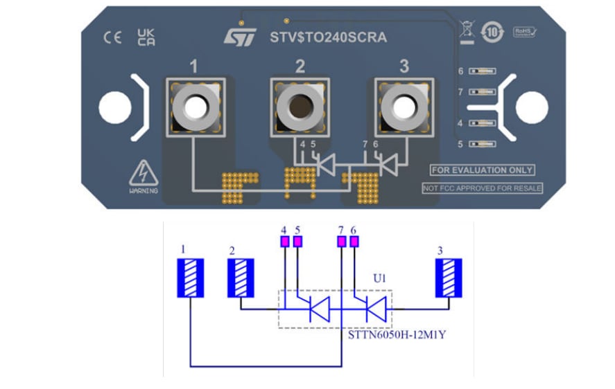STMicroelectronics Carte d'évaluation STEVAL-TO240SCR