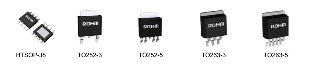 ROHM Semiconductor Régulateurs LDO série Nano Cap BD9xND-C