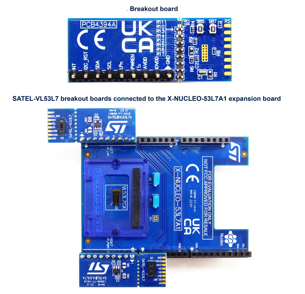 STMicroelectronics Carte détachable SATEL-VL53L7