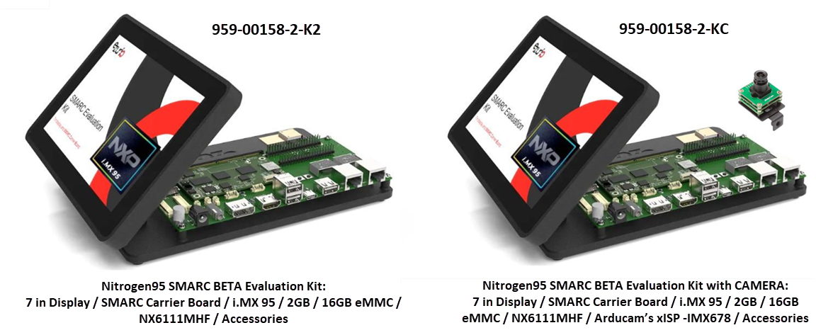 Ezurio Kits d’évaluation Ezurio Nitrogen95 SMARC® SOM i.MX 95