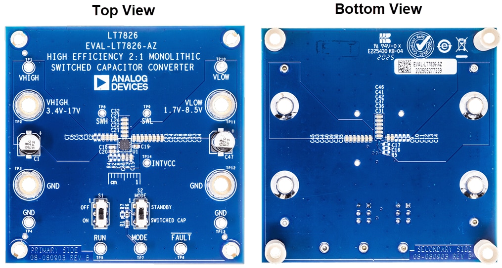 Plan mécanique - Analog Devices Inc. Carte d'évaluation EVAL-LT7826-AZ
