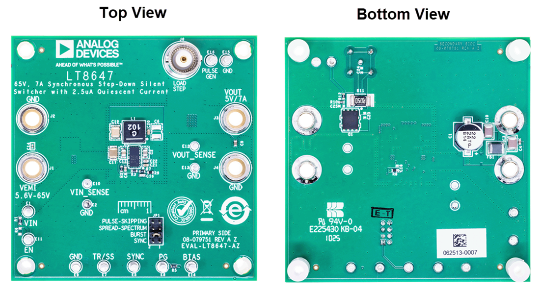 Plan mécanique - Analog Devices Inc. Carte d'évaluation EVAL-LT8647-AZ
