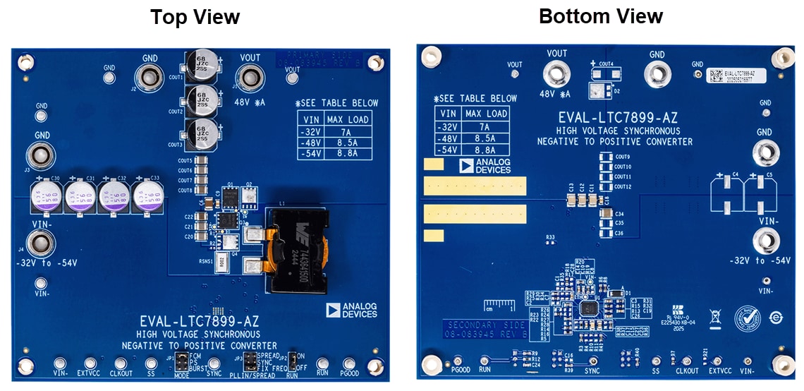 Plan mécanique - Analog Devices Inc. Carte d'évaluation EVAL-LTC7899-AZ