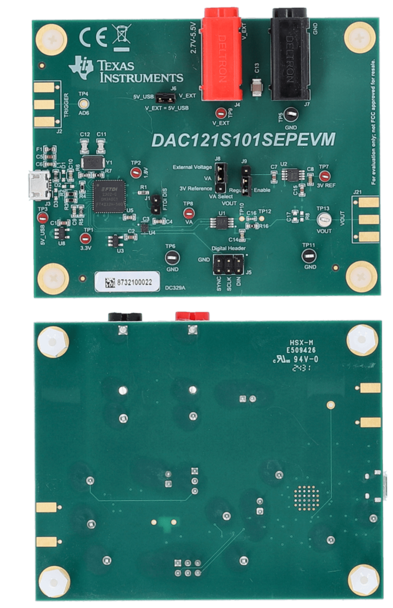 Texas Instruments Module d'évaluation DAC121S101SEPEVM