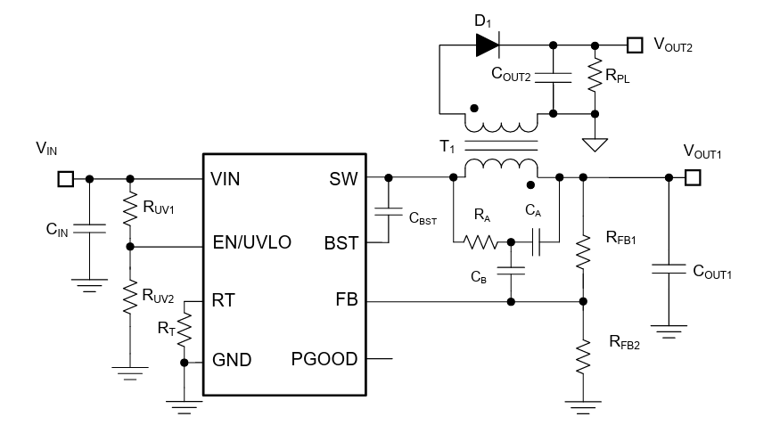 Schéma - Texas Instruments Module d'évaluation LM5169FEVM