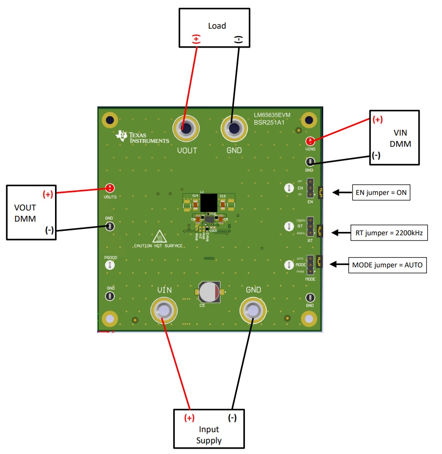 Circuit de localisation - Texas Instruments Module d'évaluation LM65635EVM