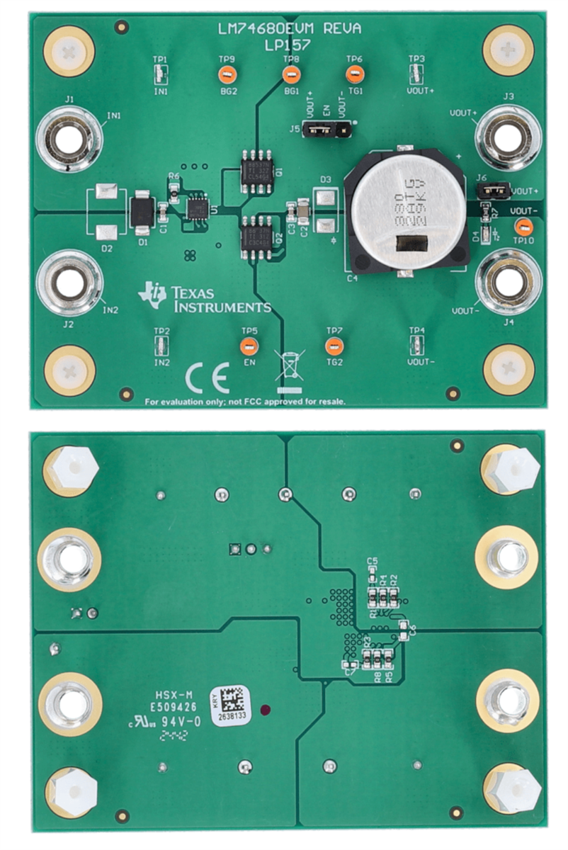 Texas Instruments Module d'évaluation LM74680EVM