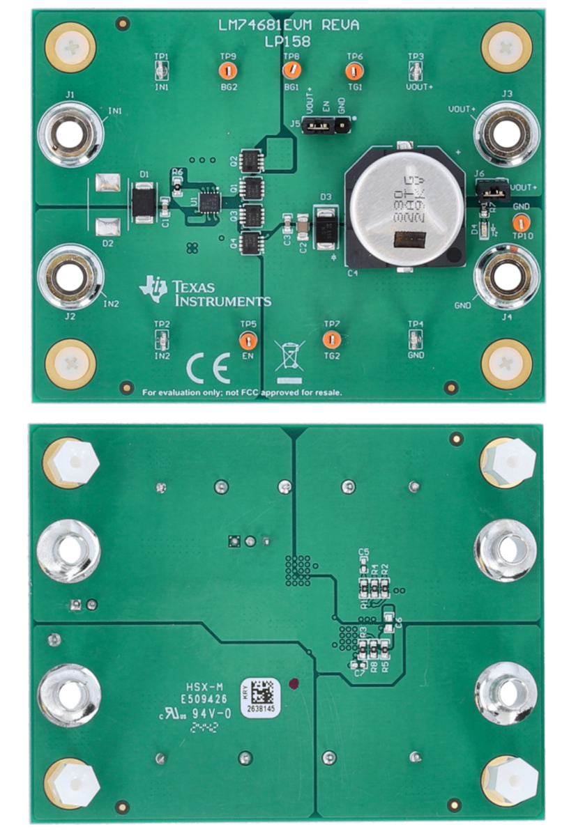Texas Instruments Module d'évaluation LM74681EVM