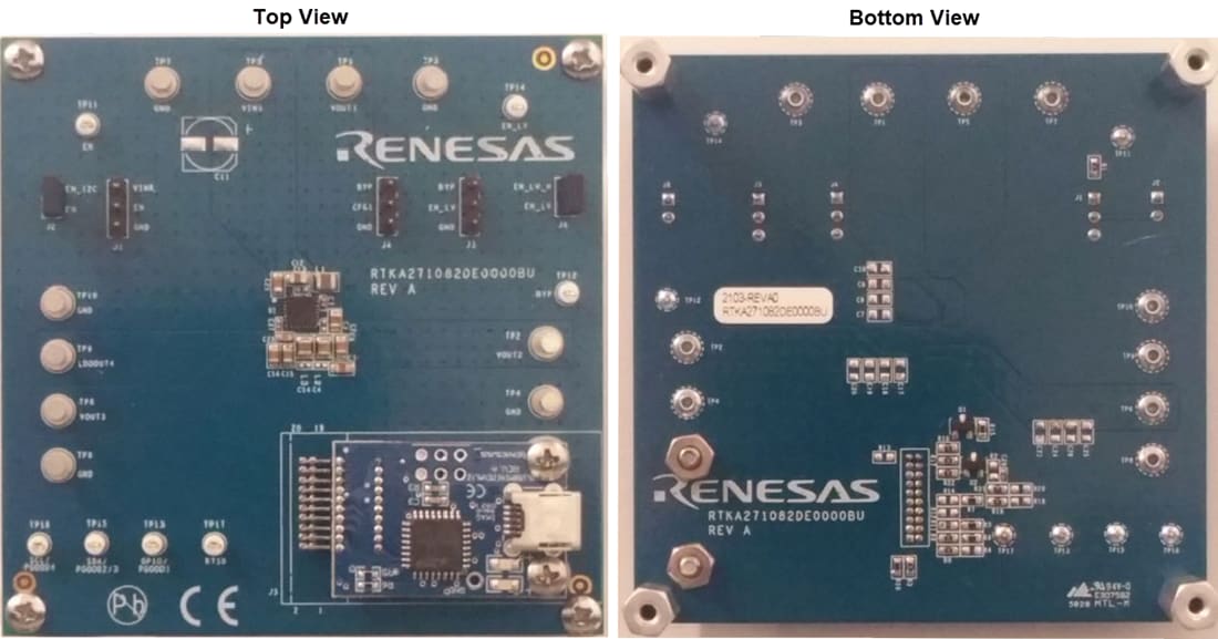 Plan mécanique - Renesas Electronics Carte d'évaluation RTKA271082DE0000BU