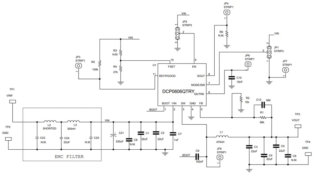 Schéma - STMicroelectronics Carte d'évaluation STEVAL-0606YADJ