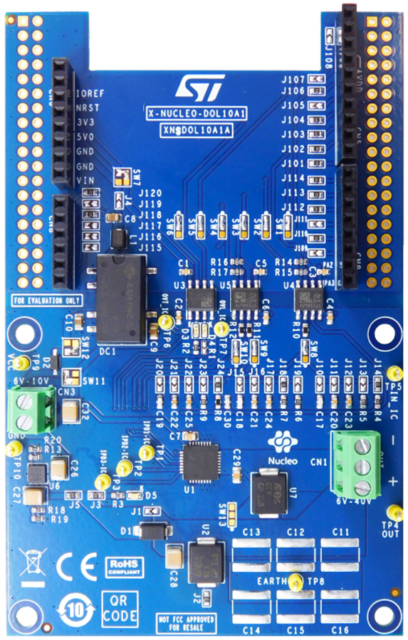 Plan mécanique - STMicroelectronics Carte d'extension X-NUCLEO-DOL10A1
