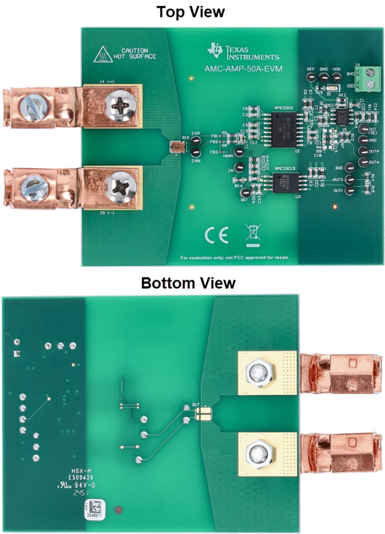 Plan mécanique - Texas Instruments Module d'évaluation (EVM) d'amplificateur AMC-AMP-50A-EVM