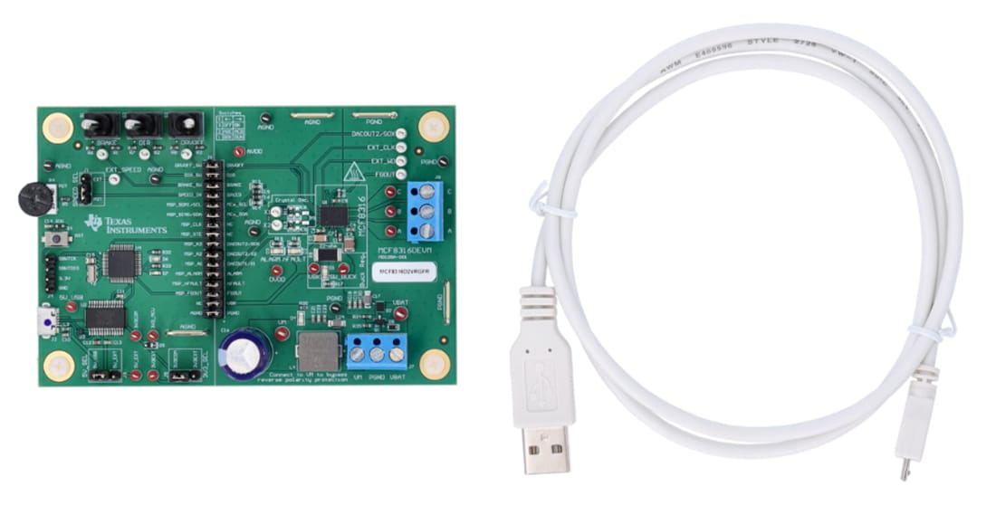Plan mécanique - Texas Instruments Module d'évaluation de pilote de moteur MCF8316DEVM