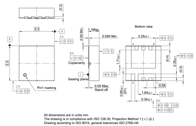 Plan mécanique - Infineon Technologies MOSFET de puissance OptiMOS™ 7 40 V pour l'automobile