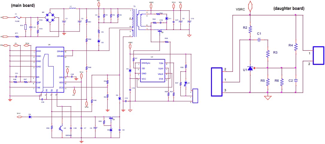 Schéma - STMicroelectronics Carte d'évaluation EVLVIPGAN50WF
