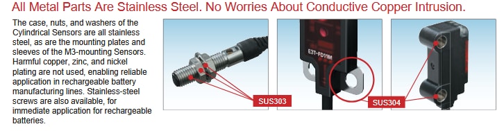 Graphique - Omron Industrial Automation Capteurs photoélectriques E3T