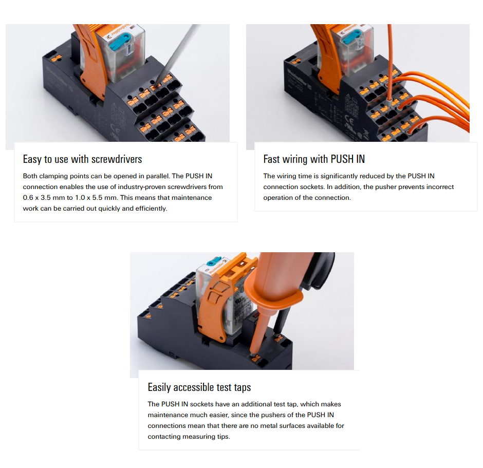 Graphique - Weidmuller Modules de relais industriels CUBESERIES