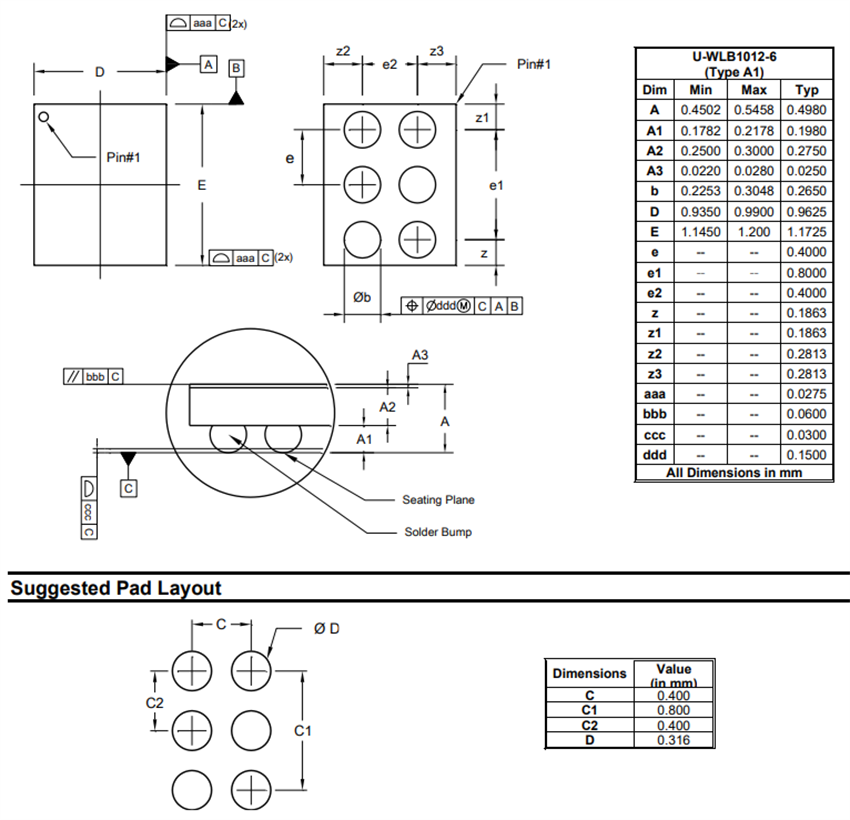 Plan mécanique - Diodes Incorporated Régulateurs ULDO à faible bruit AP7372