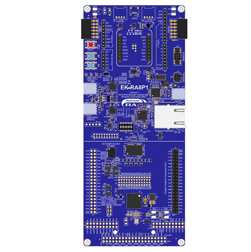 Circuit de localisation - Renesas Electronics Kit d'évaluation EK-RA8P1