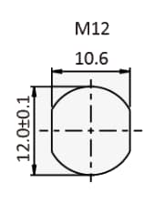 Plan mécanique - Amphenol LTW Connecteurs circulaires métriques M12 B-Code