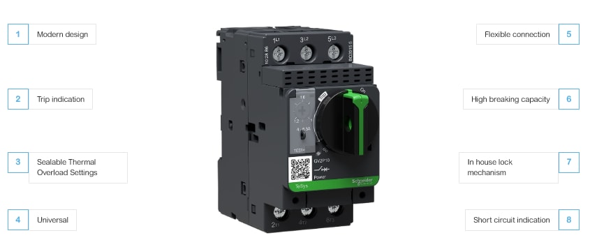 Schneider Electric Disjoncteurs et accessoires pour moteurs TeSys GV2