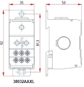 Amphenol Auxel Blocs de distribution d'alimentation et loquets de connexion