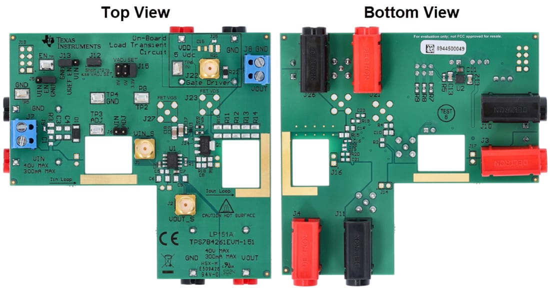 Plan mécanique - Texas Instruments Module d'évaluation de régulateur TPS7B4261EVM-151