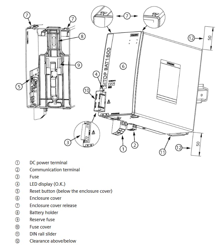 Infographic - Siemens SITOP BAT1600 Battery Modules